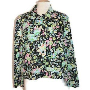 Bamboo Trader Casual Cotton Jacket Island Tropical